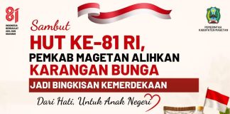 Soroti Aspek Kemanfaatan dan Lingkungan, Pemkab Magetan Alihkan Karangan Bunga HUT ke-81 RI Jadi Bingkisan Sosial